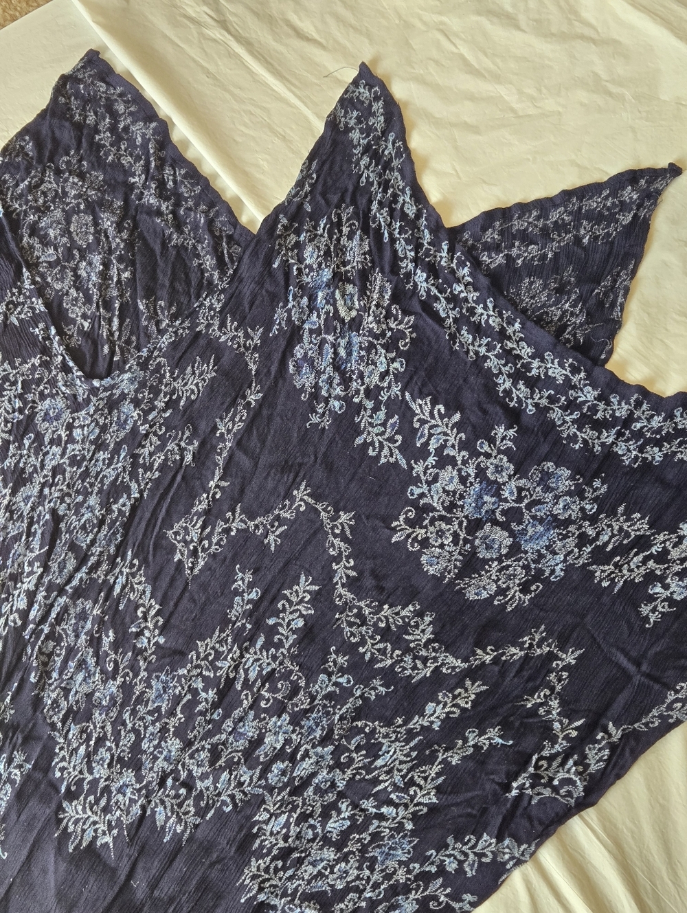 Bila Navy Blue India Motif Print Sleeveless Maxidress - Picture 6 of 11